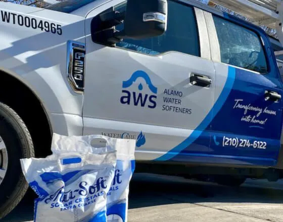 Water Softener Service truck